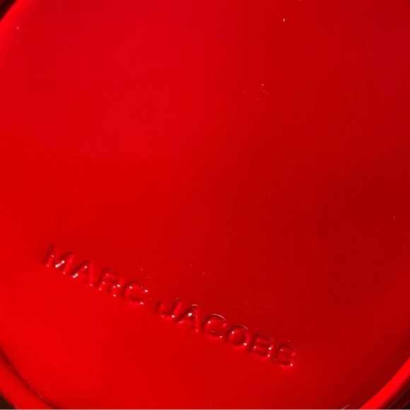 Marc Jacobs beauty Mini red purse Cosmetic Bag crossbody dew drop mascara bronze - Picture 11 of 12